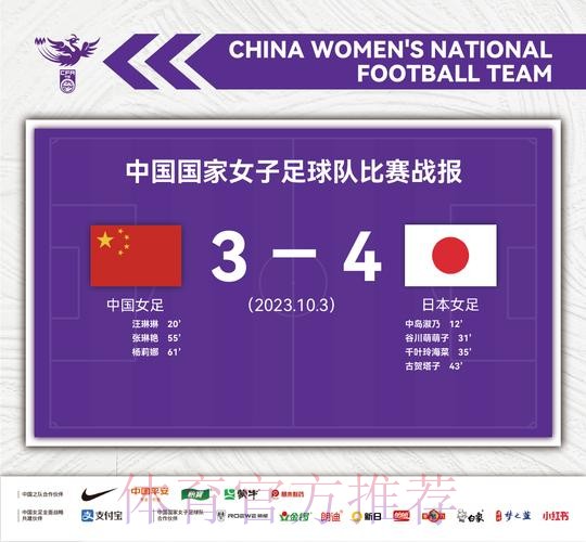 中国女足3-4负于日本队 无缘亚运会决赛